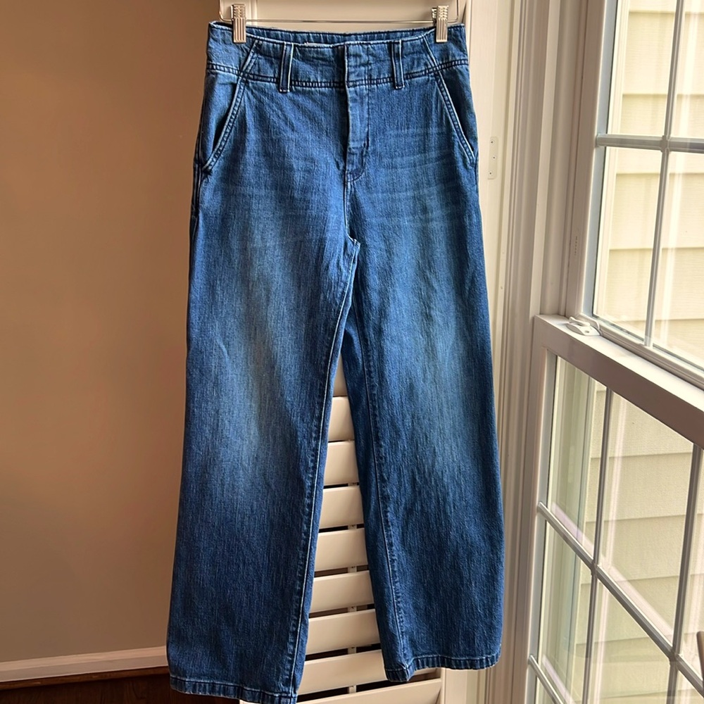 Anthropologie PILCRO Wide Leg Baggy High Waist Jeans 26